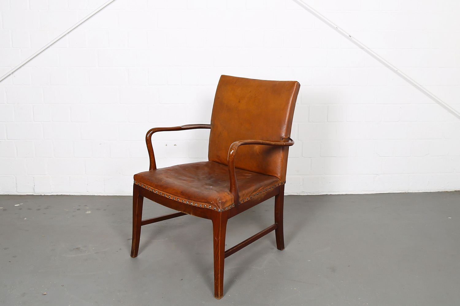 Danish Design Armchair Vintage Leather Frits Henningsen Jacob Kjaer Kaare Klint Kofod-Larsen Ole Wanscher