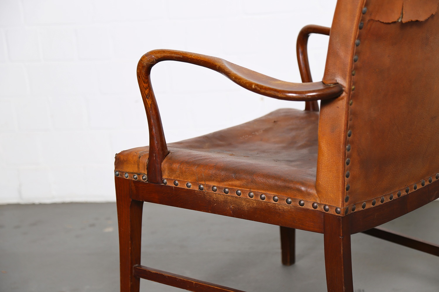 Danish Design Armchair Vintage Leather Frits Henningsen Jacob Kjaer Kaare Klint Kofod-Larsen Ole Wanscher