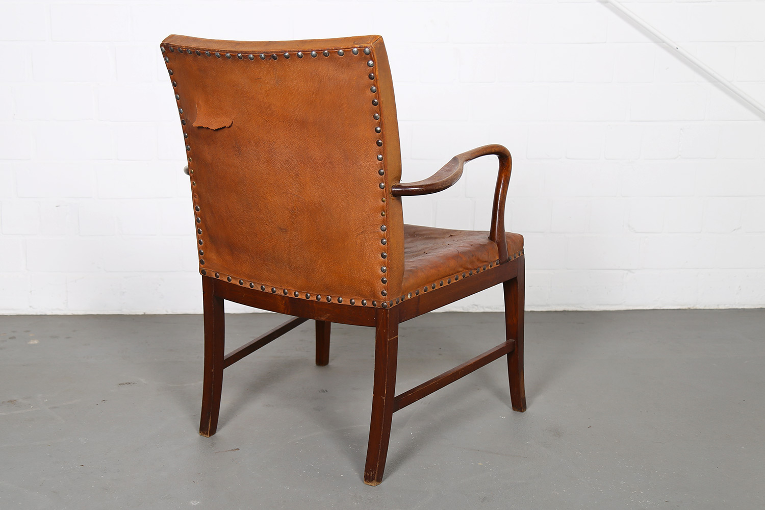 Danish Design Armchair Vintage Leather Frits Henningsen Jacob Kjaer Kaare Klint Kofod-Larsen Ole Wanscher