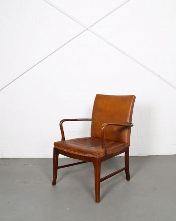 Danish Design Armchair Vintage Leather Frits Henningsen Jacob Kjaer Kaare Klint Kofod-Larsen Ole Wanscher