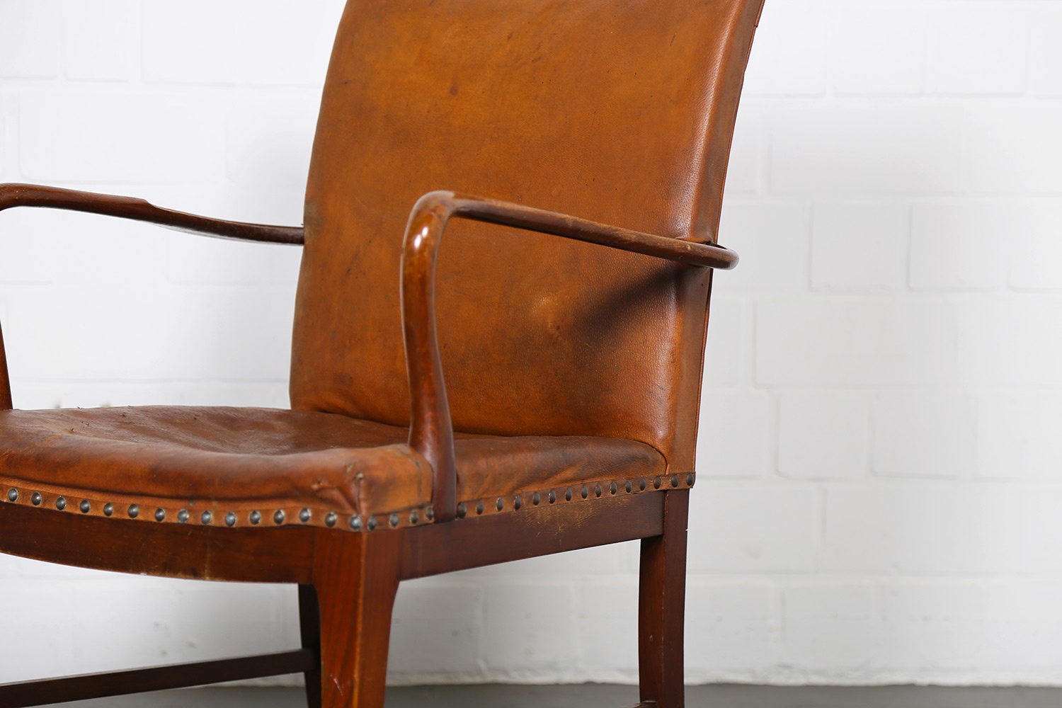 Danish Design Armchair Vintage Leather Frits Henningsen Jacob Kjaer Kaare Klint Kofod-Larsen Ole Wanscher