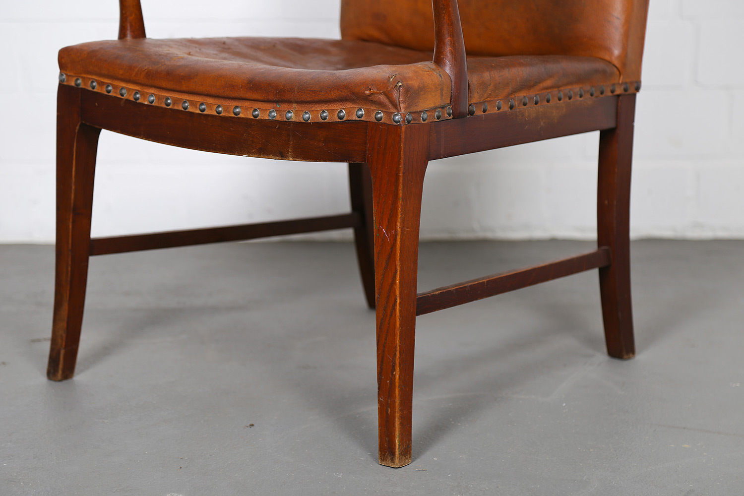 Danish Design Armchair Vintage Leather Frits Henningsen Jacob Kjaer Kaare Klint Kofod-Larsen Ole Wanscher