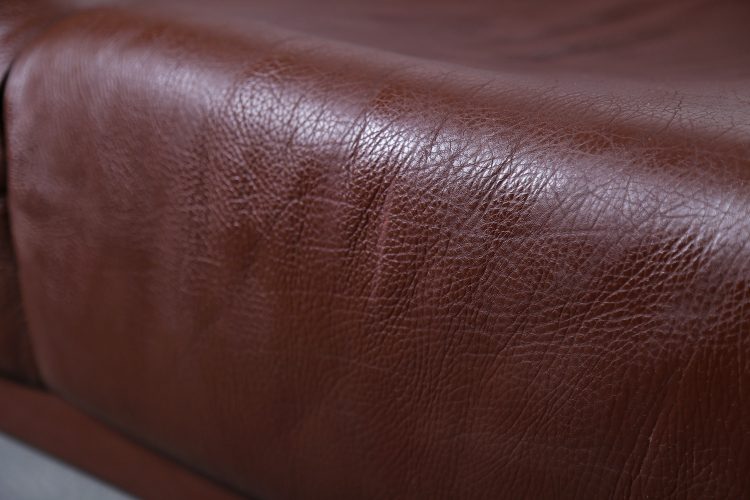 De Sede Sofa 2-Seater Büffelleder brown Vintage Design Swiss