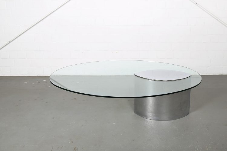 Vintage Italian Lunario Low Table by Cini Boeri for Knoll International, 1970s Dign Classics