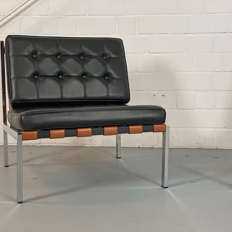 Two Ernst Josef Althoff Lounge Chairs Barcelona style 60s Midcentury Modern