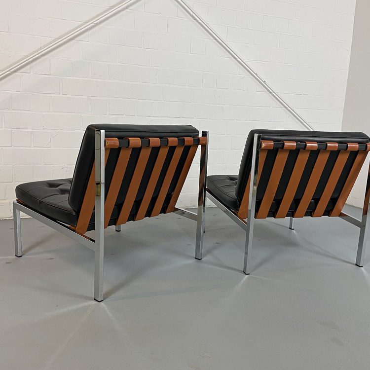 Two Ernst Josef Althoff Lounge Chairs Barcelona style 60s Midcentury Modern