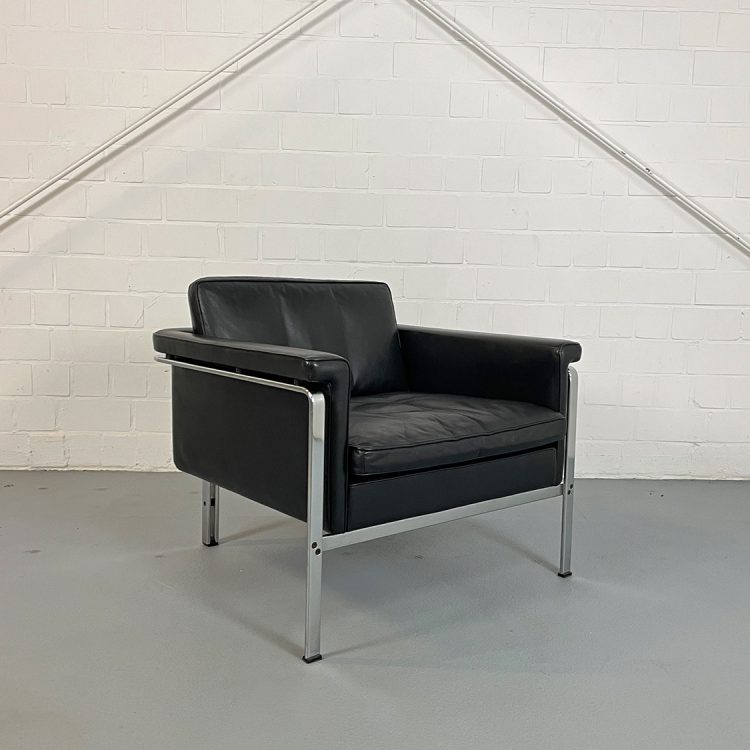 Horst Brüning Kill International Leather Lounge Chair 60s Design