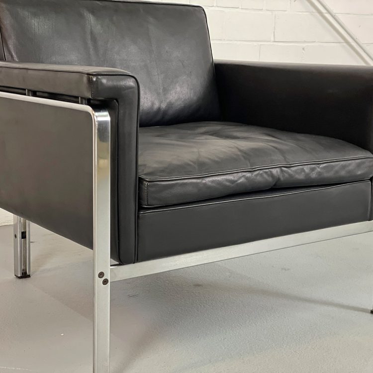 Horst Brüning Kill International Leather Lounge Chair 60s Design