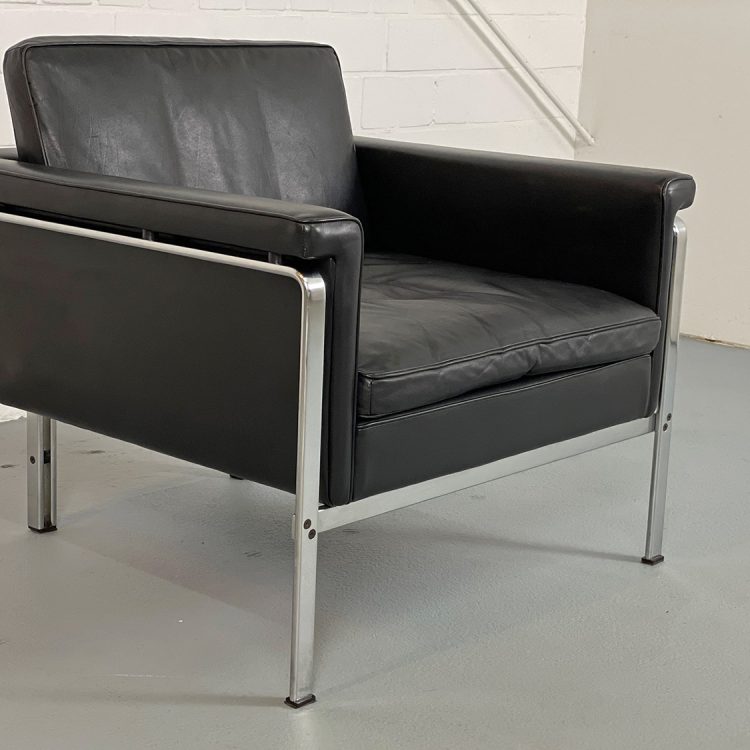 Horst Brüning Kill International Leather Lounge Chair 60s Design