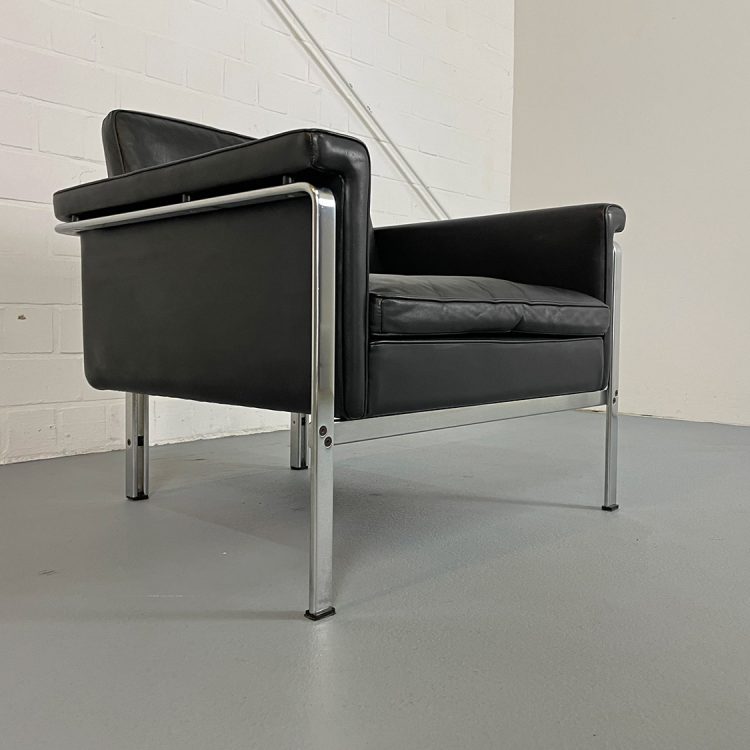 Horst Brüning Kill International Leather Lounge Chair 60s Design