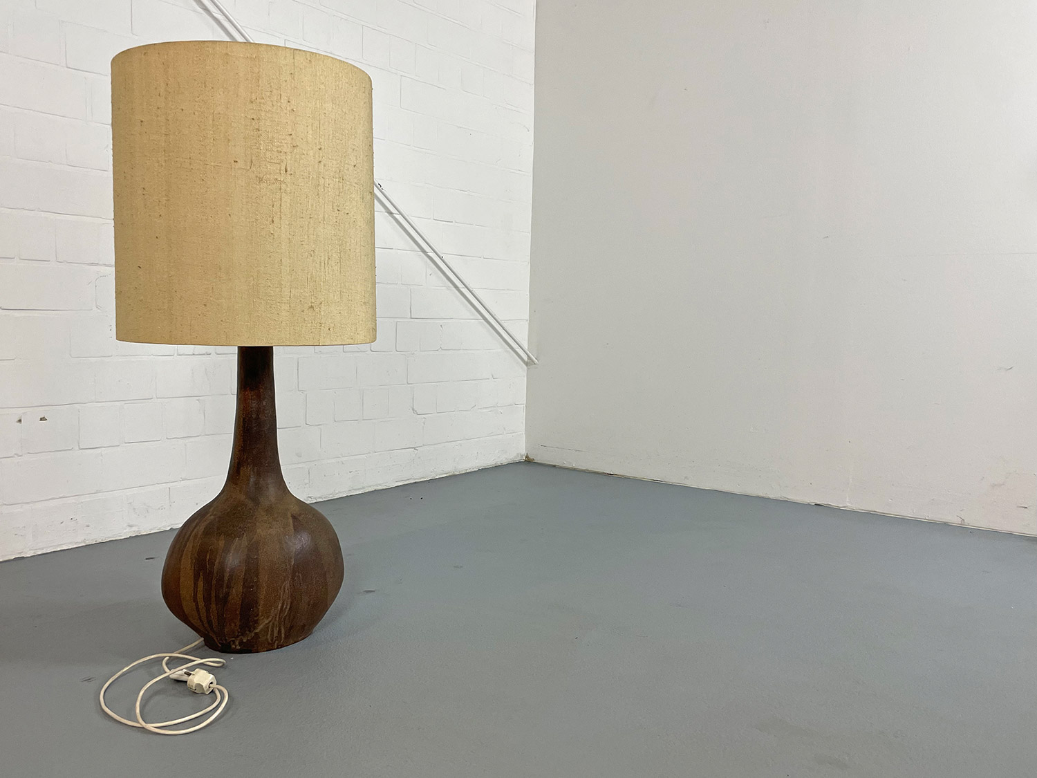 Extra large Italian Ceramic Table or Floor Lamp Vintage 60s