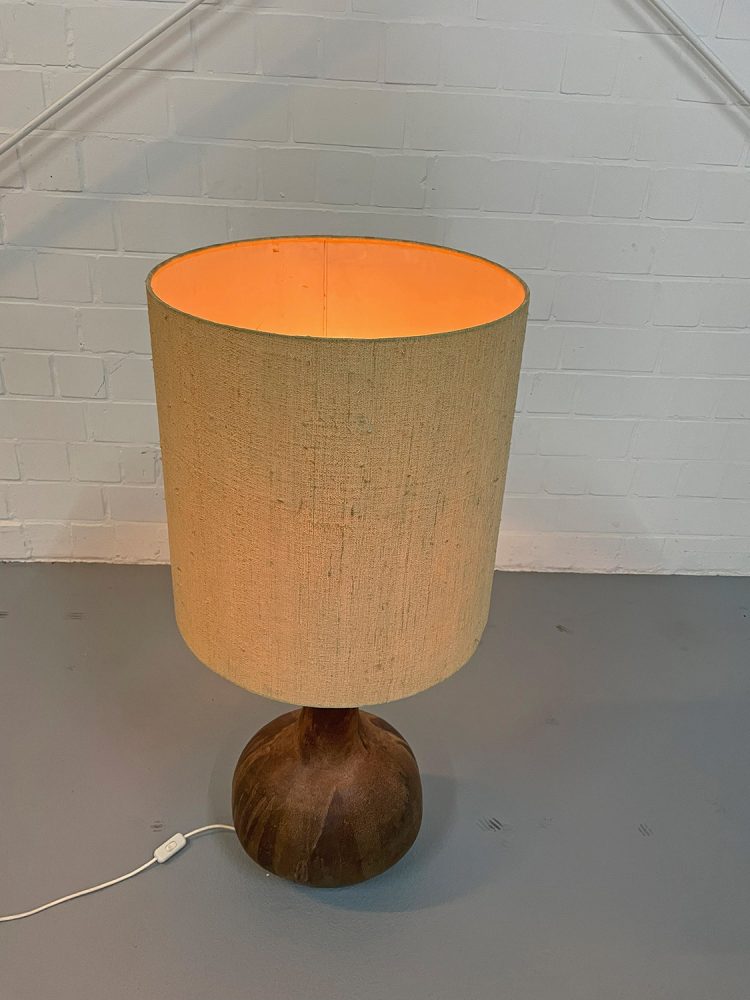 Extra large Italian Ceramic Table or Floor Lamp Vintage 60s