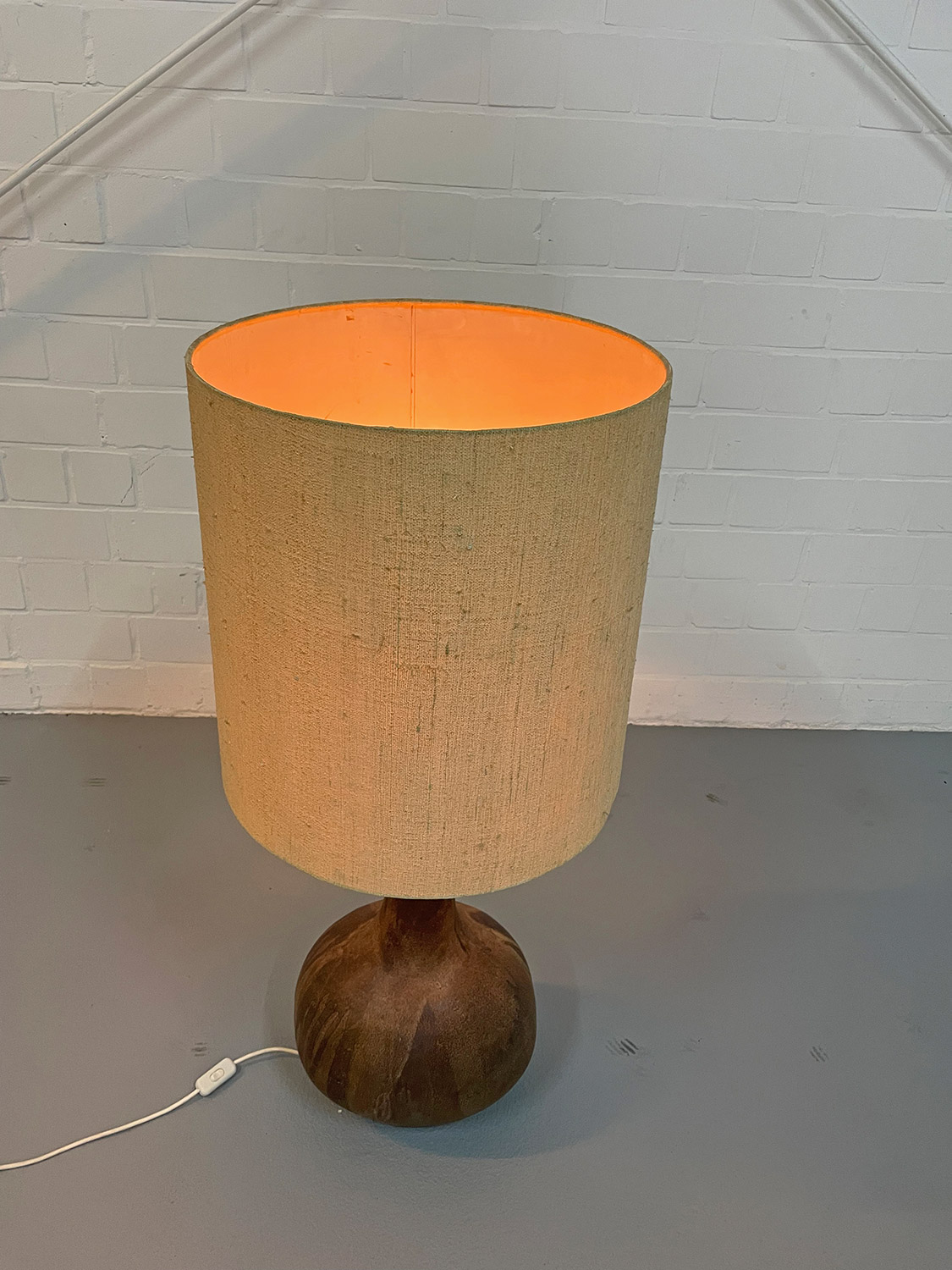 Extra large Italian Ceramic Table or Floor Lamp Vintage 60s