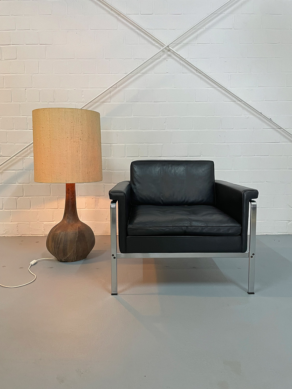 Extra large Italian Ceramic Table or Floor Lamp Vintage 60s - Image 21