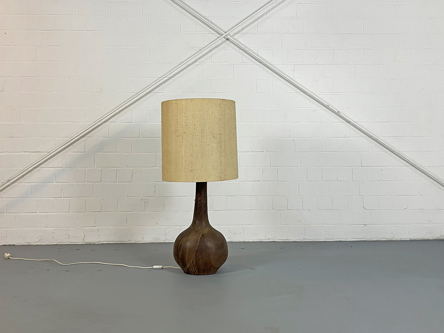 Extra large Italian Ceramic Table or Floor Lamp Vintage 60s