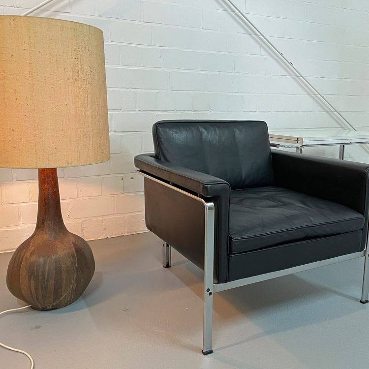 Horst Brüning Kill International Leather Lounge Chair 60s Design