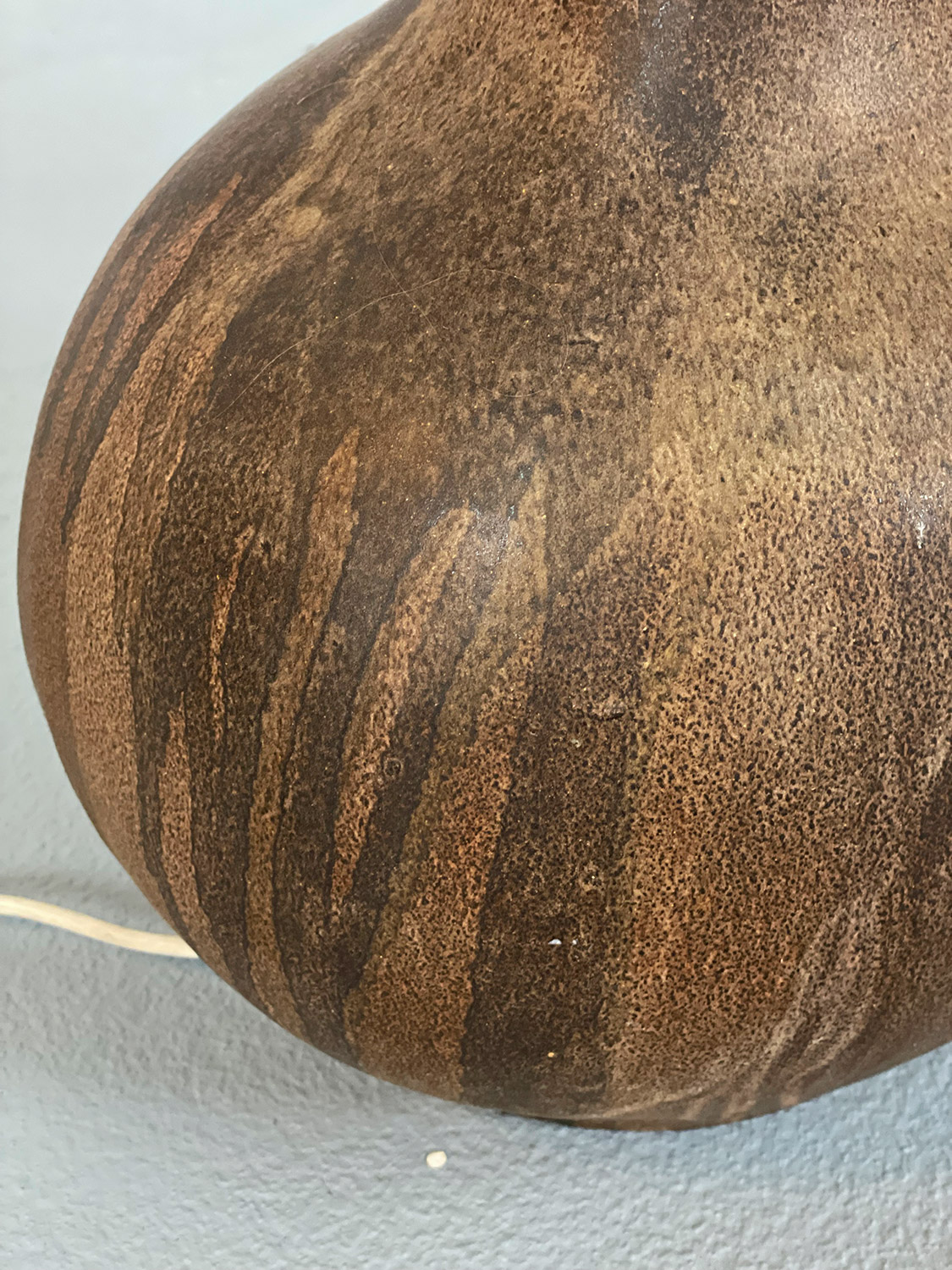 Extra large Italian Ceramic Table or Floor Lamp Vintage 60s