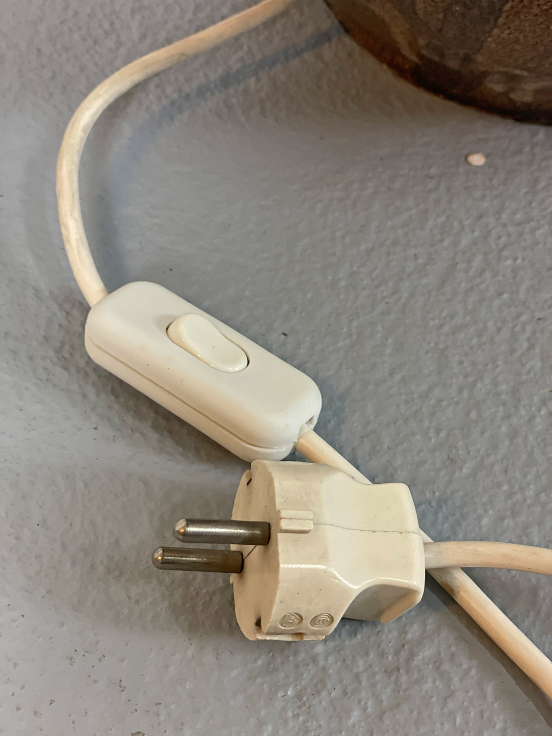 Extra large Italian Ceramic Table or Floor Lamp Vintage 60s