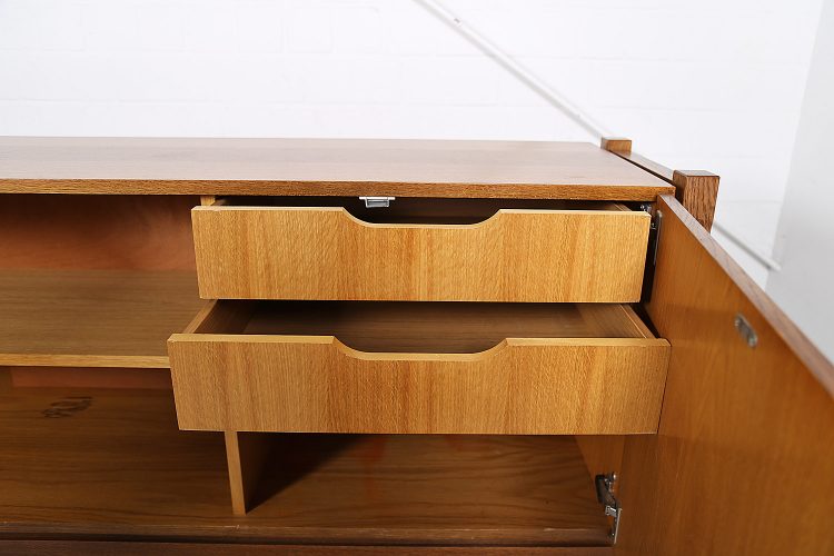German Midcentury Modern Design Oak Sideboard Credenza 60s Vintage