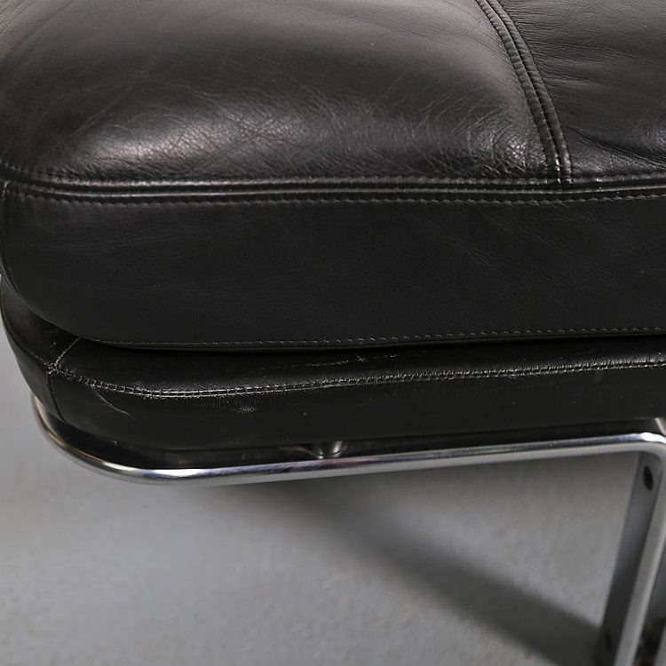 Horst Brüning Kill International Black Leather Daybed 60s Design