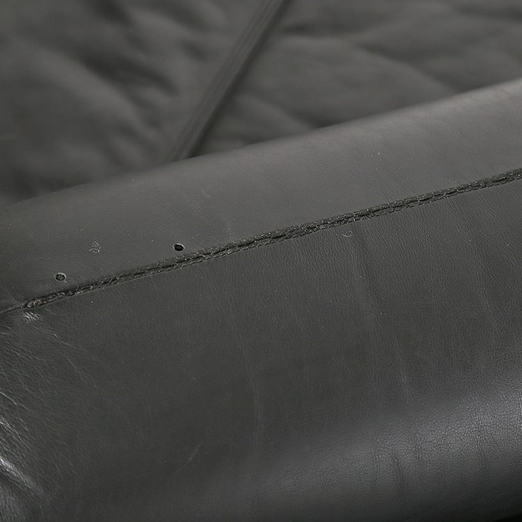 Horst Brüning Kill International Black Leather Daybed 60s Design