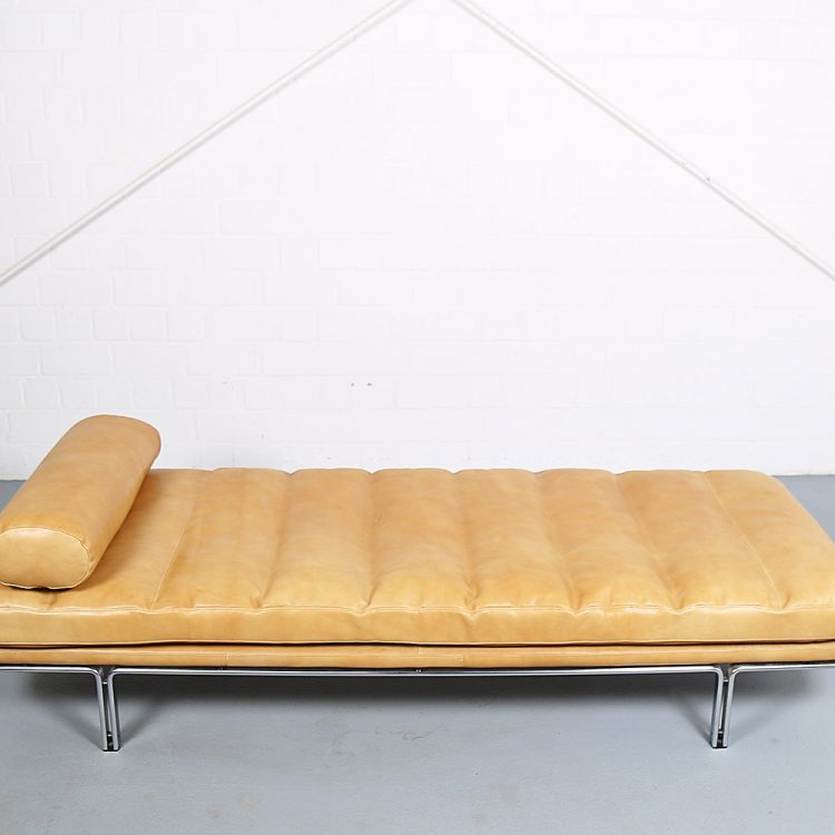 Horst Brüning Kill International Cognac Leather Daybed 60s Design
