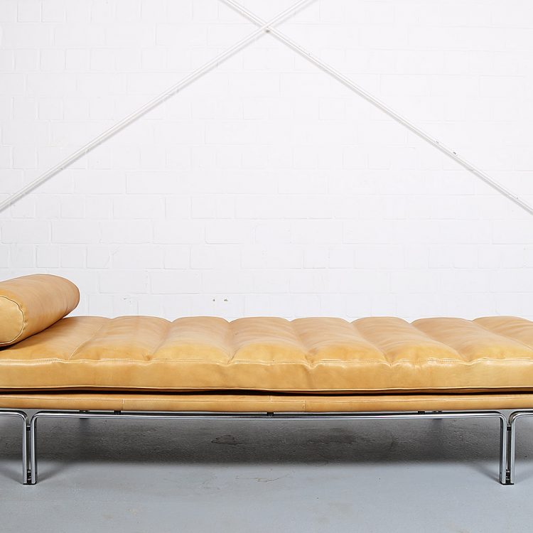 Horst Brüning Kill International Cognac Leather Daybed 60s Design