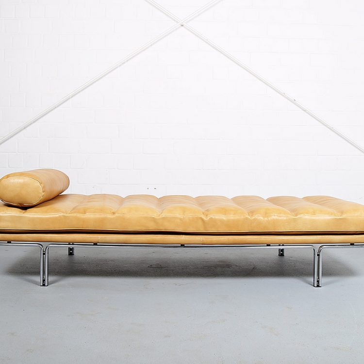 Horst Brüning Kill International Cognac Leather Daybed 60s Design