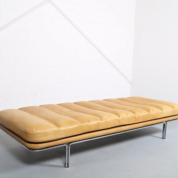 Horst Brüning Kill International Cognac Leather Daybed 60s Design