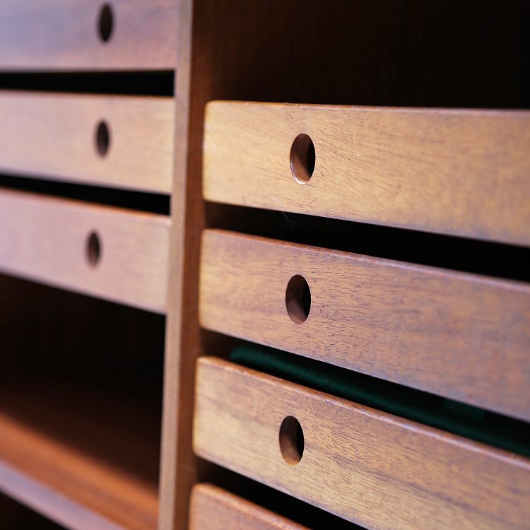 Arne Vodder for Sibast Combination of two wall-hung sideboards Rosewood 60s - A