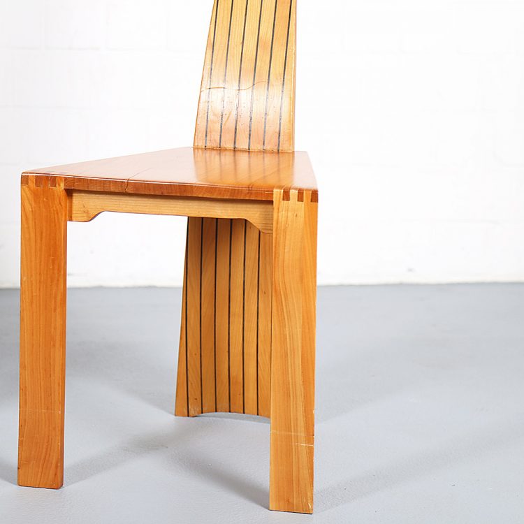 Set of two Cherry Pearl Dot Plank Back Chairs by Robert Williams, Islington