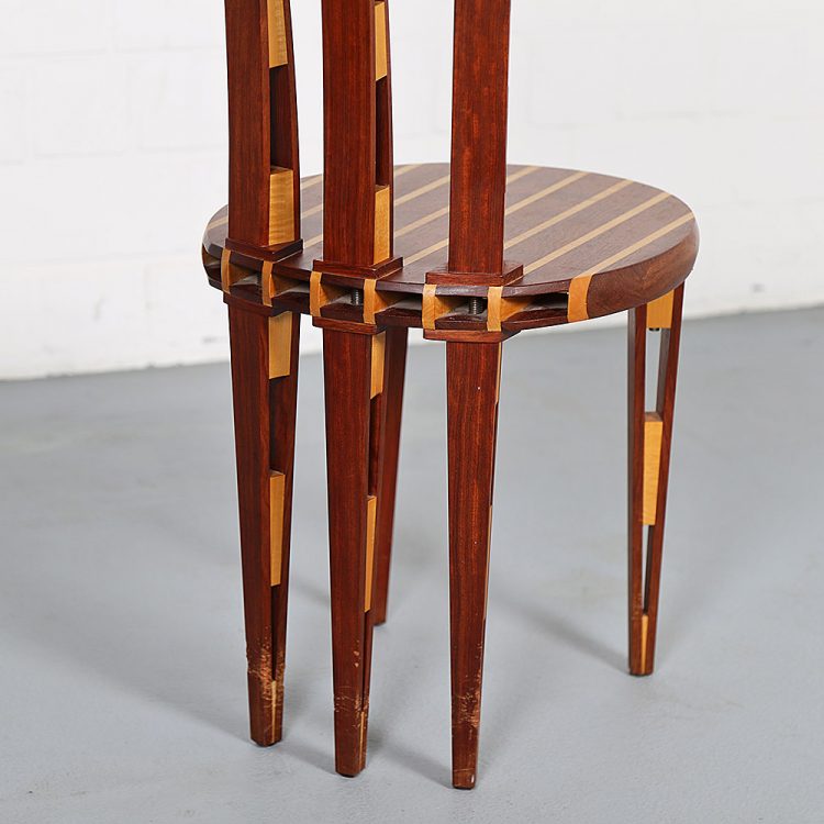 Rare Wooden Tomahawk Chair Masterpiece from the 90s