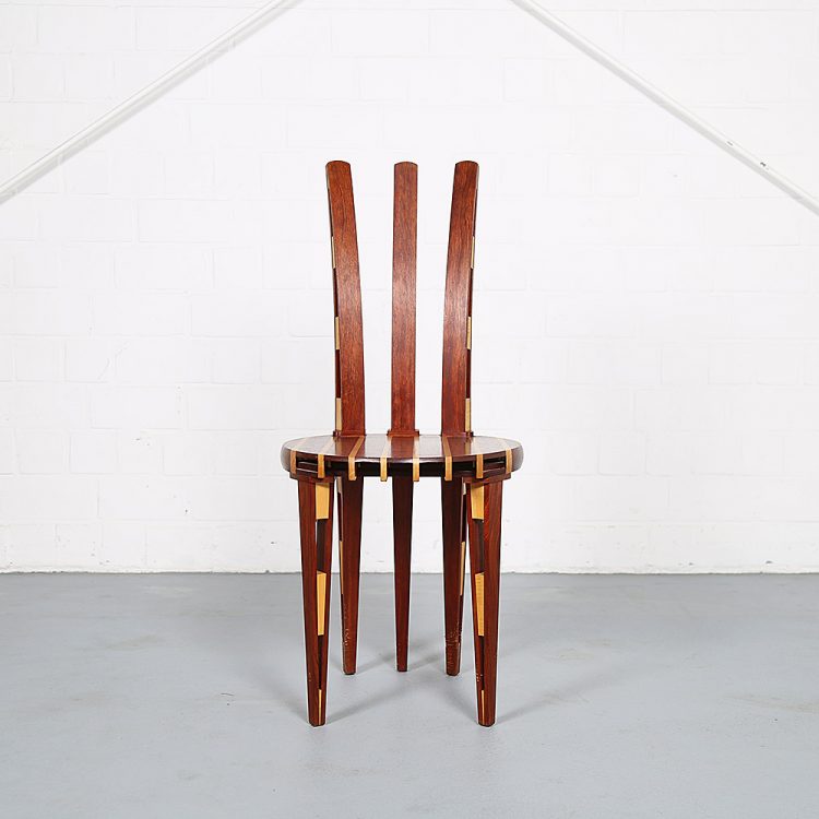 Rare Wooden Tomahawk Chair Masterpiece from the 90s