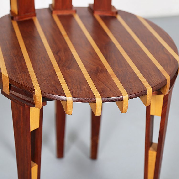 Rare Wooden Tomahawk Chair Masterpiece from the 90s