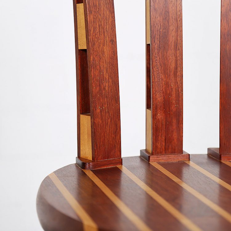 Rare Wooden Tomahawk Chair Masterpiece from the 90s