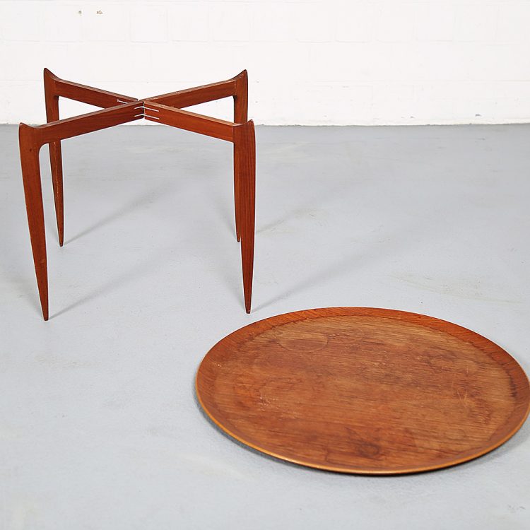 Early Teak Tray Table by Willumsen & Engholm for Fritz Hansen