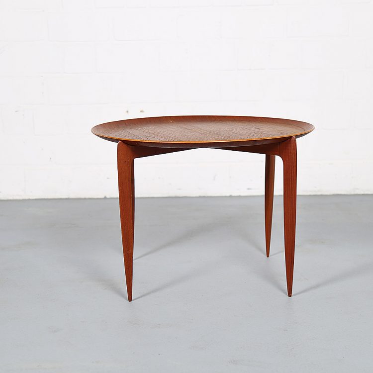 Early Teak Tray Table by Willumsen & Engholm for Fritz Hansen