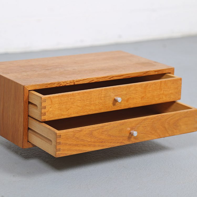Model 128 Wall Console in Teak by Kai Kristianen for Aksel Kjersgaard, Denmark, 1960s