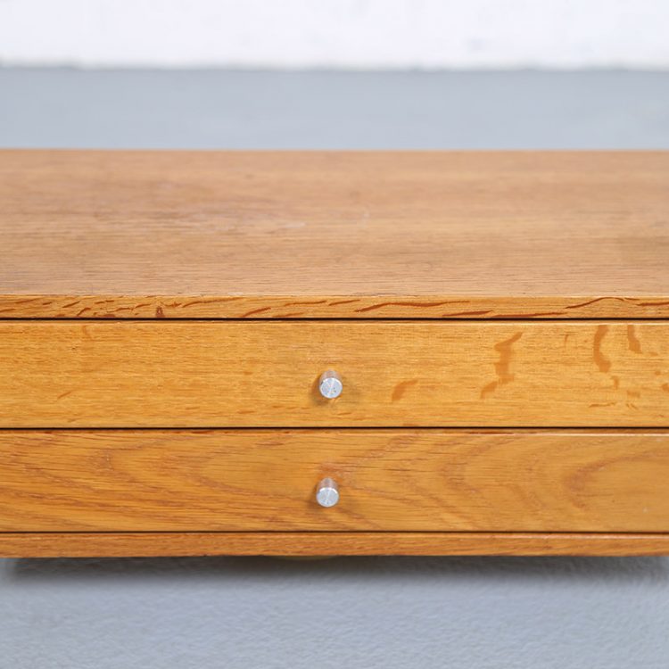 Model 128 Wall Console in Teak by Kai Kristianen for Aksel Kjersgaard, Denmark, 1960s