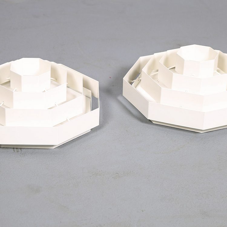 Set of 2: Spectral SPOP3 Octaform Ceiling Lamp Wall Lamp Midcentury Modern