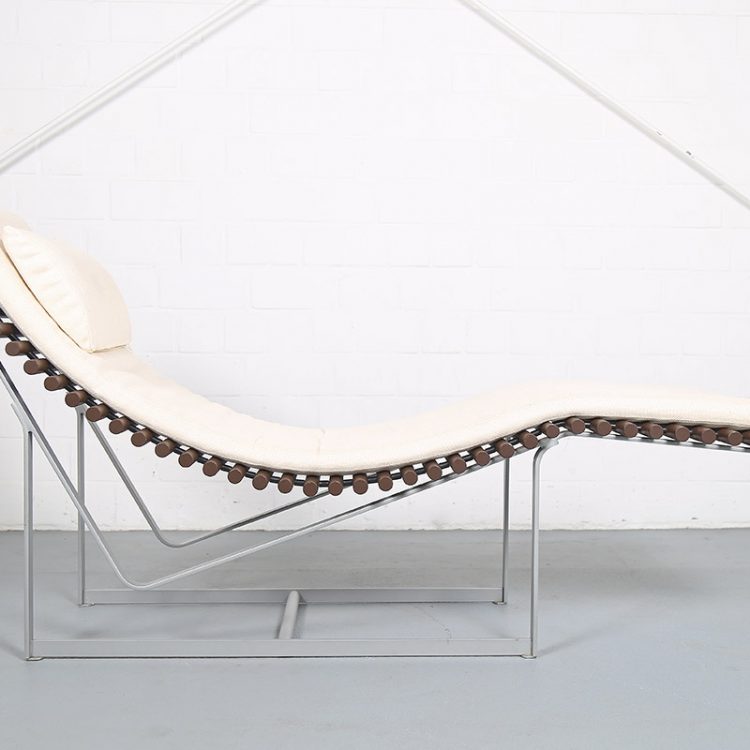 Spine Back Lounge Chair Chaiselongue by Peter Strassl 70s