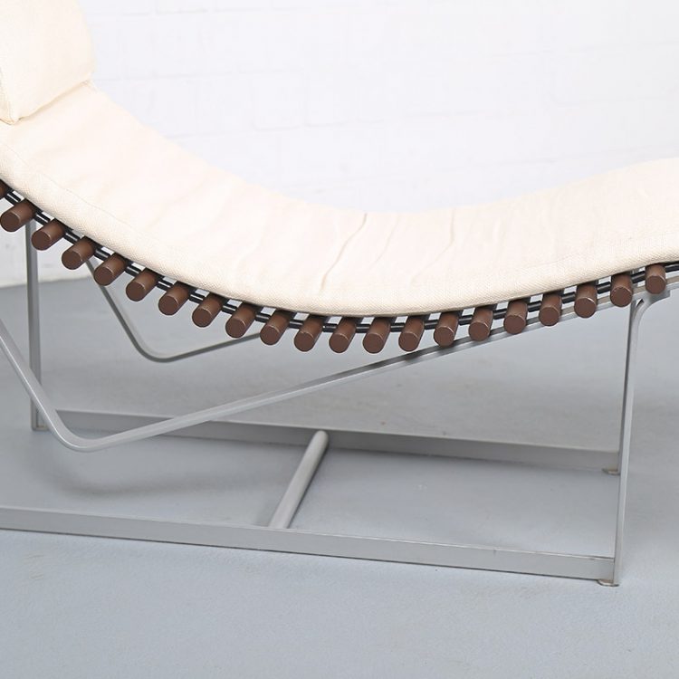 Spine Back Lounge Chair Chaiselongue by Peter Strassl 70s