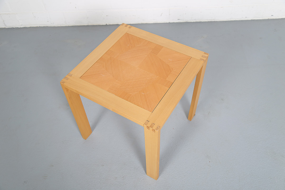 Vintage Chess Beech Wood Table 70s - Image 3