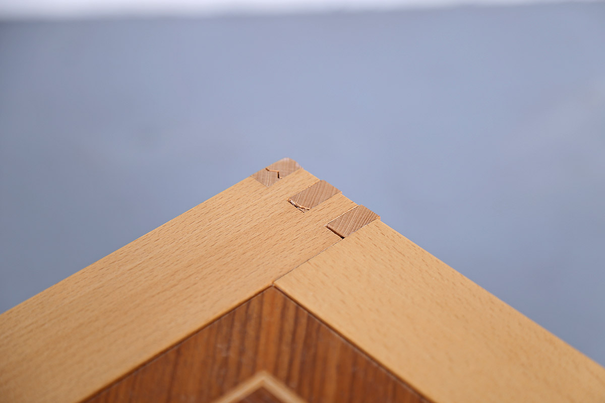 Vintage Chess Beech Wood Table 70s - Image 10