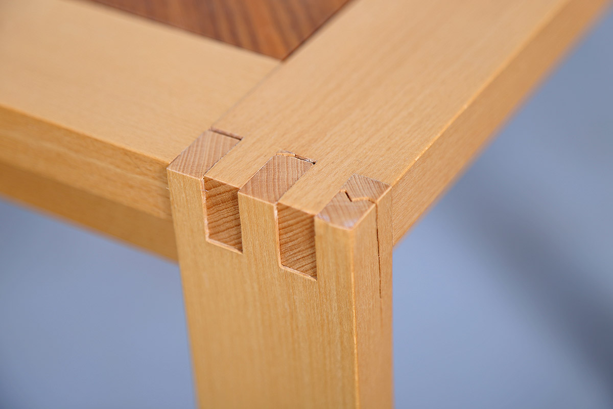 Vintage Chess Beech Wood Table 70s - Image 8