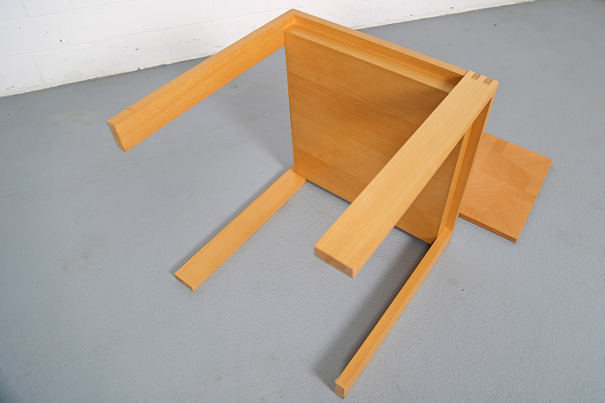 Vintage Chess Beech Wood Table 70s - Image 7