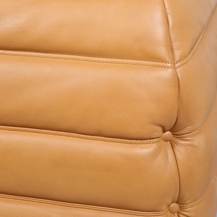 Cognac Leather Ligne Roset Togo Set from 2010 designed by Michel Ducaroy